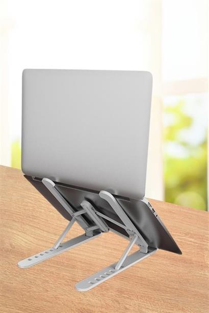 BUFFER® Ayarlanabilir Plastik Dizüstü Destek Tabanı Katlanabilir Taşınabilir Laptop Sehpası Yükselti BUFFER® Ayarlanabilir Plastik Dizüstü Destek Tabanı Katlanabilir Taşınabilir Laptop Sehpası Yükselti