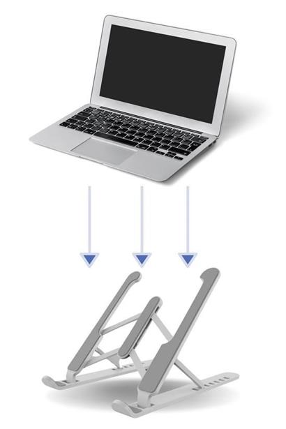 BUFFER® Ayarlanabilir Plastik Dizüstü Destek Tabanı Katlanabilir Taşınabilir Laptop Sehpası Yükselti BUFFER® Ayarlanabilir Plastik Dizüstü Destek Tabanı Katlanabilir Taşınabilir Laptop Sehpası Yükselti