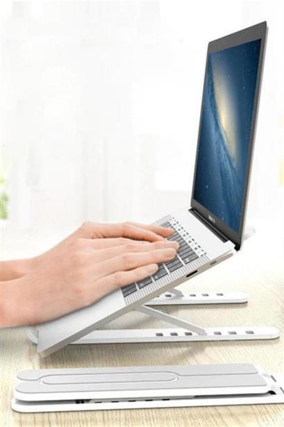 BUFFER® Ayarlanabilir Plastik Dizüstü Destek Tabanı Katlanabilir Taşınabilir Laptop Sehpası Yükselti BUFFER® Ayarlanabilir Plastik Dizüstü Destek Tabanı Katlanabilir Taşınabilir Laptop Sehpası Yükselti