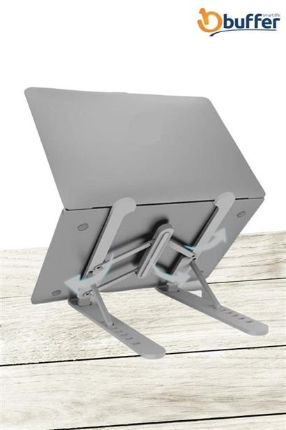 BUFFER® Ayarlanabilir Plastik Dizüstü Destek Tabanı Katlanabilir Taşınabilir Laptop Sehpası Yükselti BUFFER® Ayarlanabilir Plastik Dizüstü Destek Tabanı Katlanabilir Taşınabilir Laptop Sehpası Yükselti