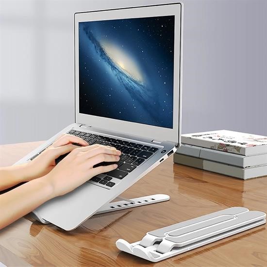 BUFFER® Ayarlanabilir Plastik Dizüstü Destek Tabanı Katlanabilir Taşınabilir Laptop Sehpası Yükselti BUFFER® Ayarlanabilir Plastik Dizüstü Destek Tabanı Katlanabilir Taşınabilir Laptop Sehpası Yükselti