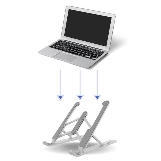 BUFFER® Ayarlanabilir Plastik Dizüstü Destek Tabanı Katlanabilir Taşınabilir Laptop Sehpası Yükselti BUFFER® Ayarlanabilir Plastik Dizüstü Destek Tabanı Katlanabilir Taşınabilir Laptop Sehpası Yükselti