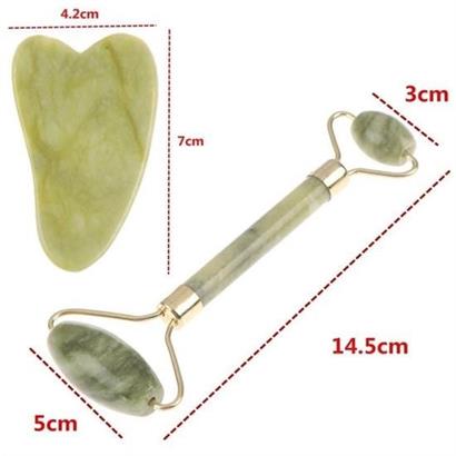 Petinka Cilt Yüz Masaj Aleti Jade Roller Yeşim Çift Taraflı İkili Taşı Seti Petinka Cilt Yüz Masaj Aleti Jade Roller Yeşim Çift Taraflı İkili Taşı Seti