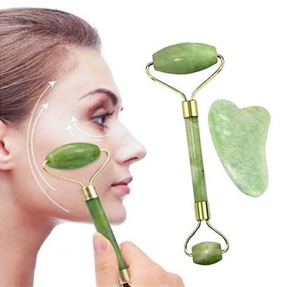 Petinka Cilt Yüz Masaj Aleti Jade Roller Yeşim Çift Taraflı İkili Taşı Seti Petinka Cilt Yüz Masaj Aleti Jade Roller Yeşim Çift Taraflı İkili Taşı Seti