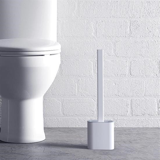 BUFFER® Duvara Monte Edilebilir Kapaklı Askılı Klozet Yumuşak Silikon Başlıklı Tuvalet Fırçası Seti BUFFER® Duvara Monte Edilebilir Kapaklı Askılı Klozet Yumuşak Silikon Başlıklı Tuvalet Fırçası Seti