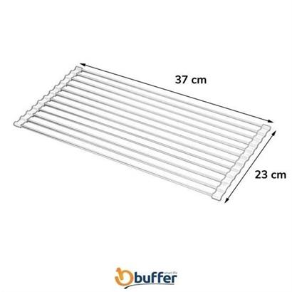 BUFFER® Evye Üstü Katlanır Nihale Paslanmaz Çelik Pratik Sebze Meyve Bulaşık Kurutma Süzgeci BUFFER® Evye Üstü Katlanır Nihale Paslanmaz Çelik Pratik Sebze Meyve Bulaşık Kurutma Süzgeci