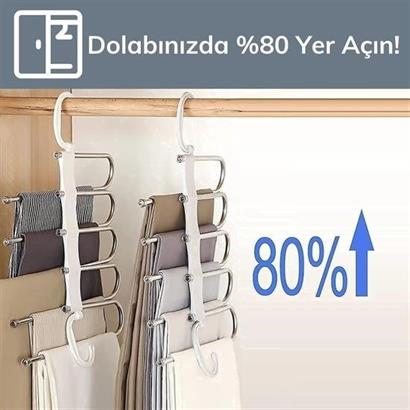 BUFFER® Hareketli Dolap İçi Pantolon Kravat Şal Askı Sistemi Düzenleyici Katmanlı Askılık Organizer BUFFER® Hareketli Dolap İçi Pantolon Kravat Şal Askı Sistemi Düzenleyici Katmanlı Askılık Organizer