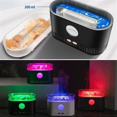 Petinka Aydınlatmalı Renkli Led Himalaya Tuzlu 200ml Hava Nemlendiricili Aromaterapi Difüzörü Petinka Aydınlatmalı Renkli Led Himalaya Tuzlu 200ml Hava Nemlendiricili Aromaterapi Difüzörü