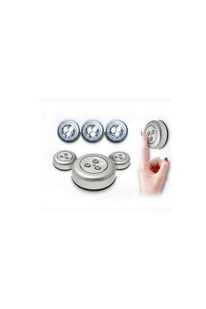 Petinka® Kablosuz Spot Pilli Dokunmatik Led Lamba 3 Ledli Dolap Lambası Petinka® Kablosuz Spot Pilli Dokunmatik Led Lamba 3 Ledli Dolap Lambası