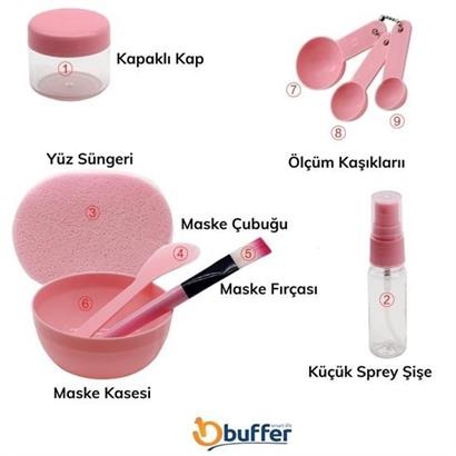 Petinka Yüz Maskesi 9 Parça Karıştırma Aleti Seti DIY Yüz Maskesi Hazırlama Kabı Seti Petinka Yüz Maskesi 9 Parça Karıştırma Aleti Seti DIY Yüz Maskesi Hazırlama Kabı Seti