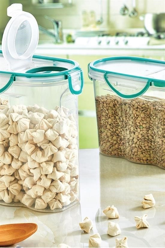 BUFFER® Kilitli Kapaklı Contalı Hava,Su Sıvı Geçirmez 1,2 Litre Erzak Saklama Kabı-SA580 BUFFER® Kilitli Kapaklı Contalı Hava,Su Sıvı Geçirmez 1,2 Litre Erzak Saklama Kabı-SA580