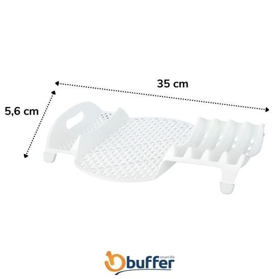 BUFFER® Lavabo Kenarı Fonksiyonel Tezgah Üstü Bardak Tabak Kaşık Kurutmalı Bulaşıklık Tabaklık BUFFER® Lavabo Kenarı Fonksiyonel Tezgah Üstü Bardak Tabak Kaşık Kurutmalı Bulaşıklık Tabaklık