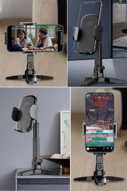 Petinka Telefon Standı Masaüstü 360 Derece Dönebilen Başlıklı Ayaklı Telefon Tripodu Petinka Telefon Standı Masaüstü 360 Derece Dönebilen Başlıklı Ayaklı Telefon Tripodu