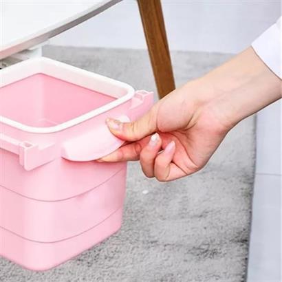 BUFFER® Mini Masa Çöp Kovası Plastik Tezgah Altı Geri Çekilebilir Yapışkanlı Görünmez Bölme Pratik BUFFER® Mini Masa Çöp Kovası Plastik Tezgah Altı Geri Çekilebilir Yapışkanlı Görünmez Bölme Pratik