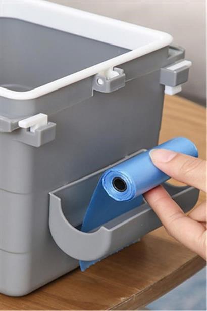 BUFFER® Mini Masa Çöp Kovası Plastik Tezgah Altı Geri Çekilebilir Yapışkanlı Görünmez Bölme Pratik BUFFER® Mini Masa Çöp Kovası Plastik Tezgah Altı Geri Çekilebilir Yapışkanlı Görünmez Bölme Pratik