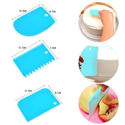 Petinka Kesici Kazıyıcı Dekoratör 3` lü Set Pasta Hamur Şekillendirici Spatular Petinka Kesici Kazıyıcı Dekoratör 3` lü Set Pasta Hamur Şekillendirici Spatular