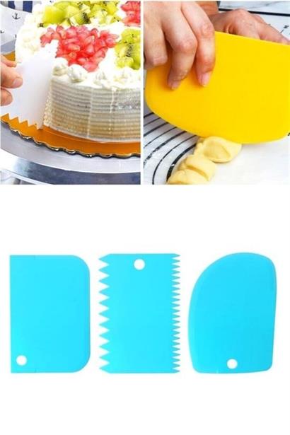 Petinka Kesici Kazıyıcı Dekoratör 3` lü Set Pasta Hamur Şekillendirici Spatular Petinka Kesici Kazıyıcı Dekoratör 3` lü Set Pasta Hamur Şekillendirici Spatular