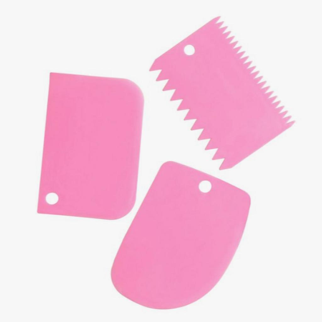 Petinka Kesici Kazıyıcı Dekoratör 3` lü Set Pasta Hamur Şekillendirici Spatular Petinka Kesici Kazıyıcı Dekoratör 3` lü Set Pasta Hamur Şekillendirici Spatular