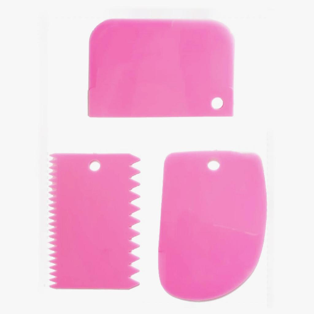 Petinka Kesici Kazıyıcı Dekoratör 3` lü Set Pasta Hamur Şekillendirici Spatular Petinka Kesici Kazıyıcı Dekoratör 3` lü Set Pasta Hamur Şekillendirici Spatular