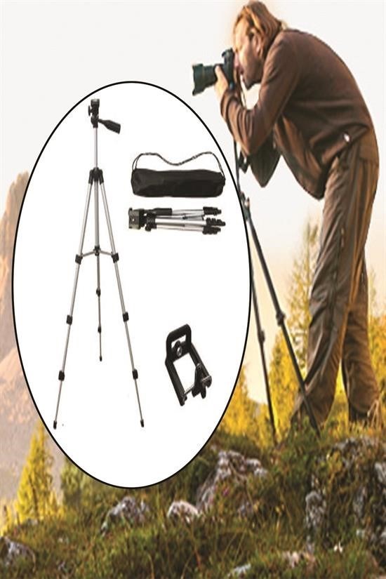 BUFFER® Taşıma Çantalı 130 cm Profesyonel Alüminyum Kamera Tripodu BUFFER® Taşıma Çantalı 130 cm Profesyonel Alüminyum Kamera Tripodu