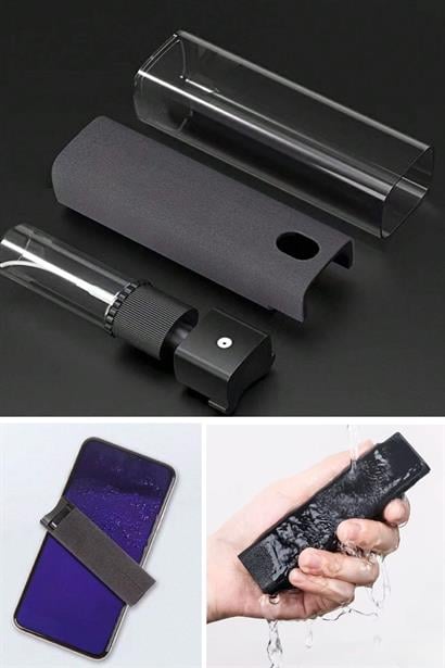 Petinka Telefon,Tablet Ekranı Temizleme Süngeri Spreyli Petinka Telefon,Tablet Ekranı Temizleme Süngeri Spreyli