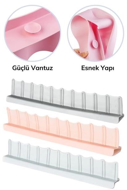 BUFFER® Vantuzlu Kauçuk Sıvı Su Sızdırmaz Mutfak Banyo Duş Bariyeri Lavabo Kenar Tutucu Set BUFFER® Vantuzlu Kauçuk Sıvı Su Sızdırmaz Mutfak Banyo Duş Bariyeri Lavabo Kenar Tutucu Set
