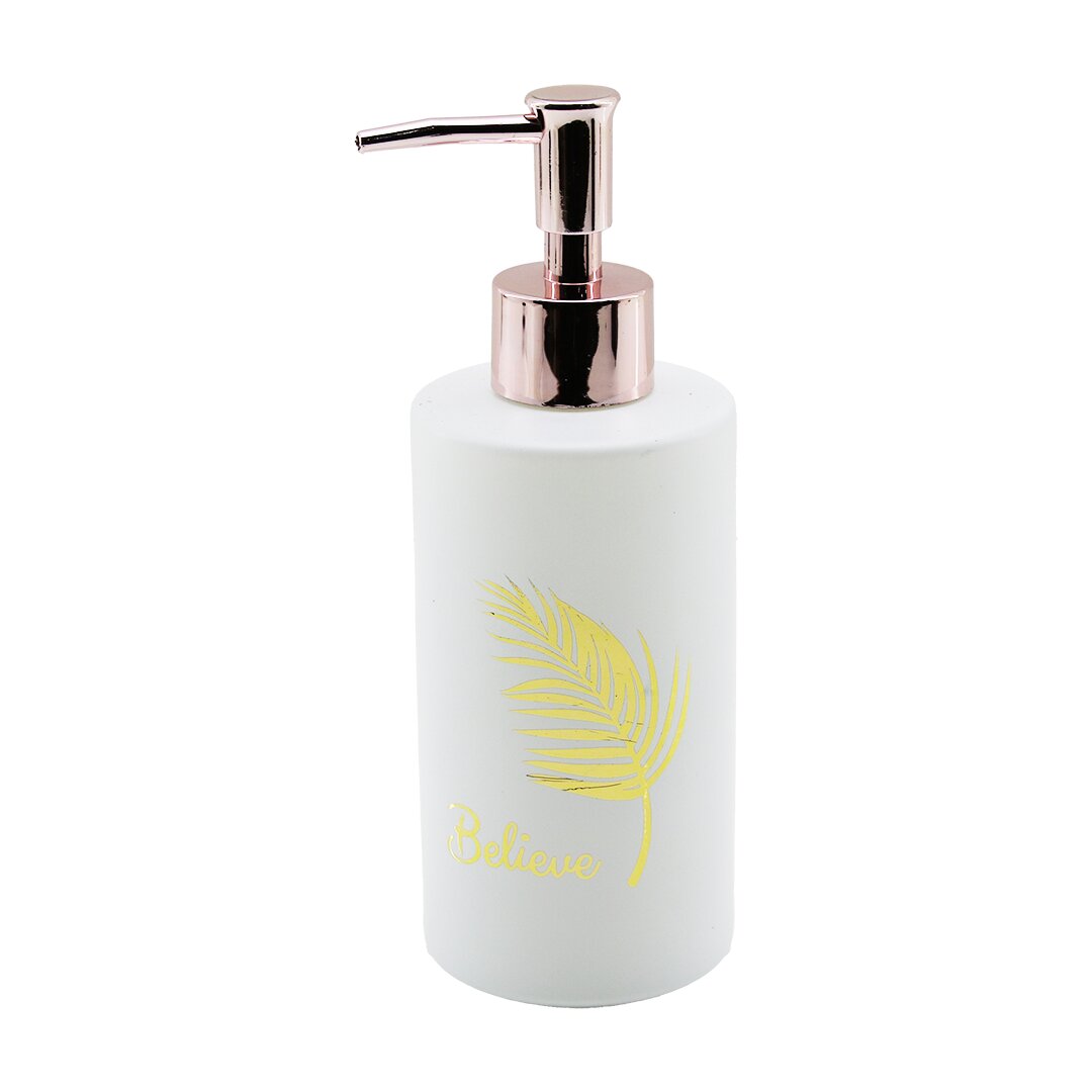 CAM YUVARLAK - BEYAZ ŞİŞE--GOLD YAPRAK DESEN SIVI SABUNLUK 350ML BRONZ PLASTİK POMPA (4707) CAM YUVARLAK - BEYAZ ŞİŞE--GOLD YAPRAK DESEN SIVI SABUNLUK 350ML BRONZ PLASTİK POMPA (4707)