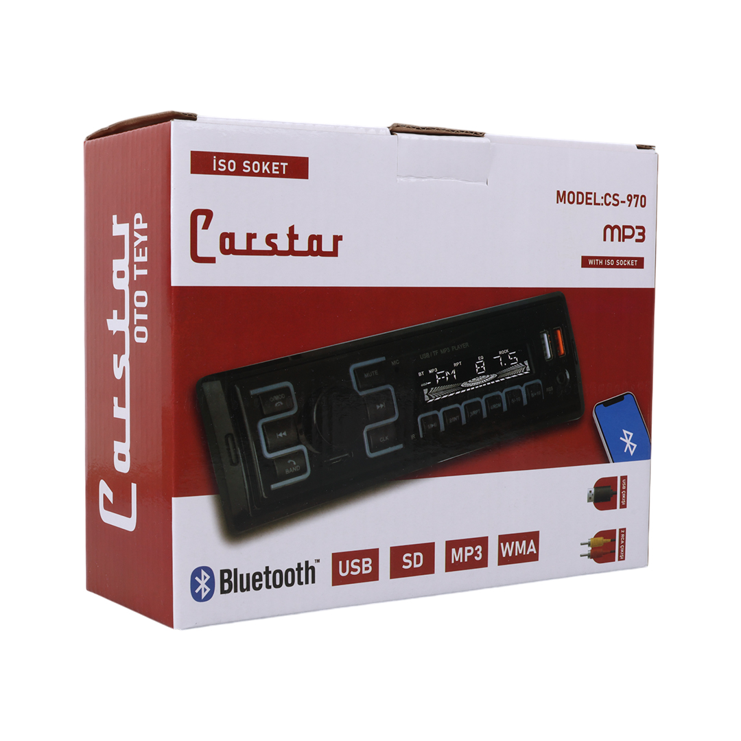 ÇİFT USB/SD/FM/AUX/BLUETOOTH KUMANDALI OTO TEYP 4X60 WATT CS-970 (4707) ÇİFT USB/SD/FM/AUX/BLUETOOTH KUMANDALI OTO TEYP 4X60 WATT CS-970 (4707)