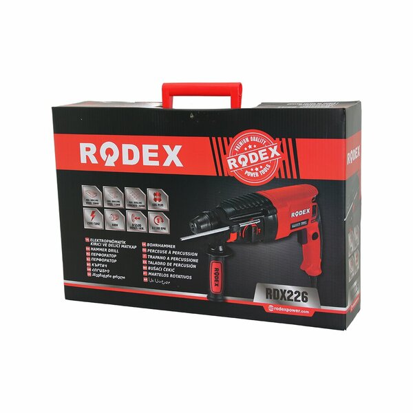ELEKTROPNÖMATİK KIRICI - DELİCİ MATKAP 0-1100RPM 800W 3J SDS PLUS AHŞ:30MM-BET:26MM-MTL:13MM RDX-226 (4707) ELEKTROPNÖMATİK KIRICI - DELİCİ MATKAP 0-1100RPM 800W 3J SDS PLUS AHŞ:30MM-BET:26MM-MTL:13MM RDX-226 (4707)