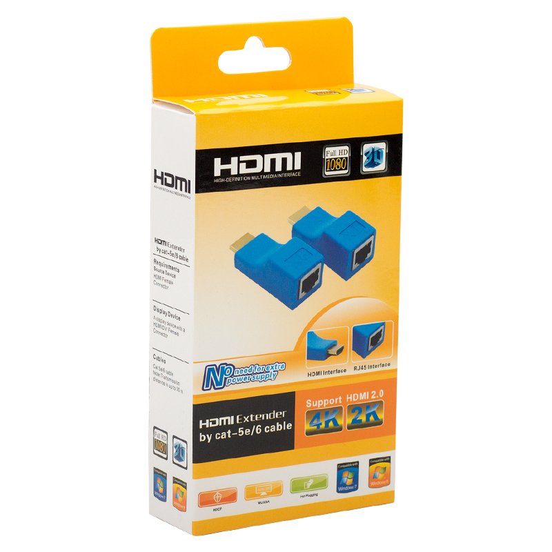 FULLY H-608F 4K HDMI TO CAT5/CAT6 30 METRE UZATICI EXTENDER (4707) FULLY H-608F 4K HDMI TO CAT5/CAT6 30 METRE UZATICI EXTENDER (4707)