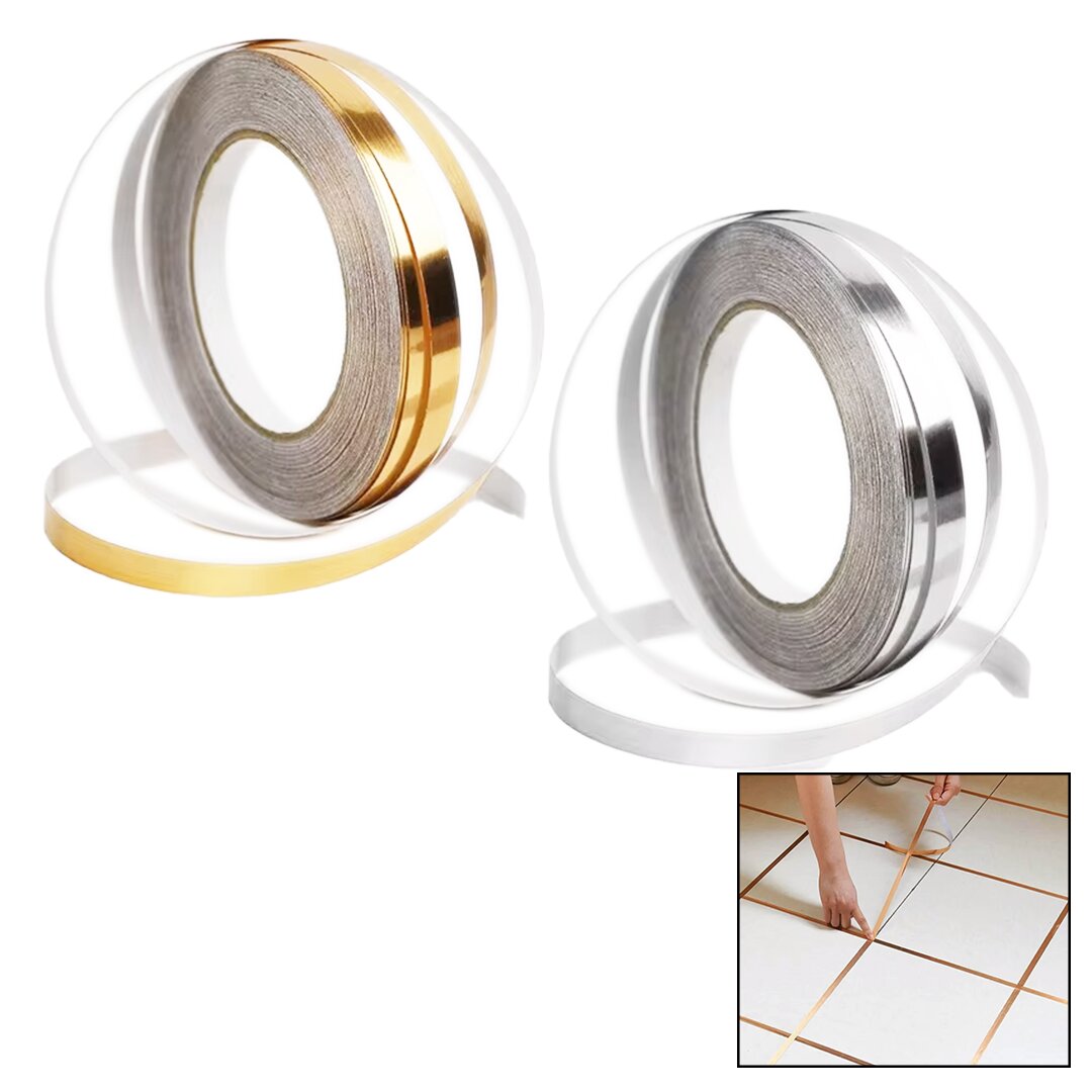 GOLD - GÜMÜŞ DERZ ARASI YAPIŞKANLI BANT 10MM X 45MT (4707) GOLD - GÜMÜŞ DERZ ARASI YAPIŞKANLI BANT 10MM X 45MT (4707)