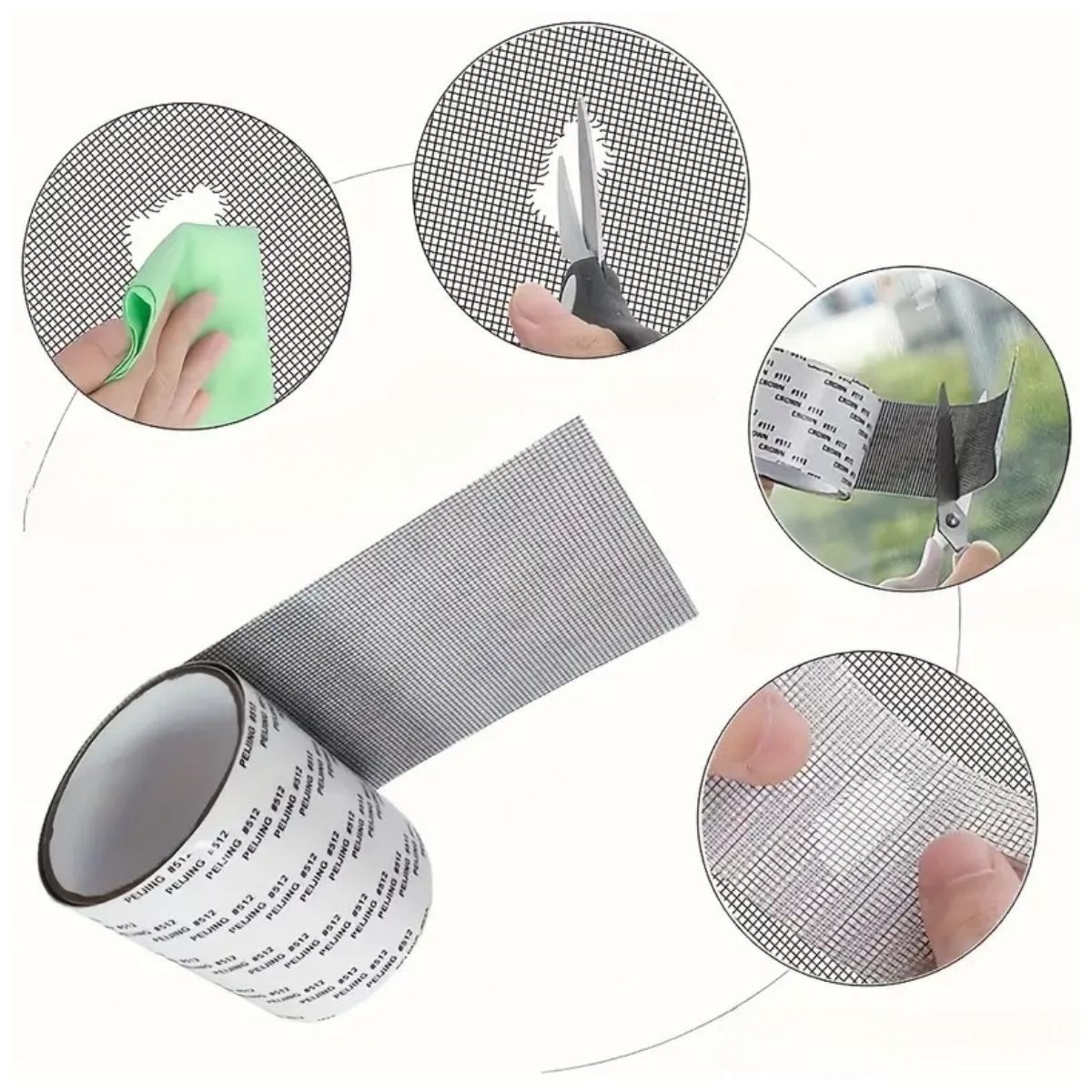 Güçlü Yapışkanlı Pencere Tamir Bandı, Böcek Önleyici Yama Bandı 2 mt x 5 cm (4707) Güçlü Yapışkanlı Pencere Tamir Bandı, Böcek Önleyici Yama Bandı 2 mt x 5 cm (4707)