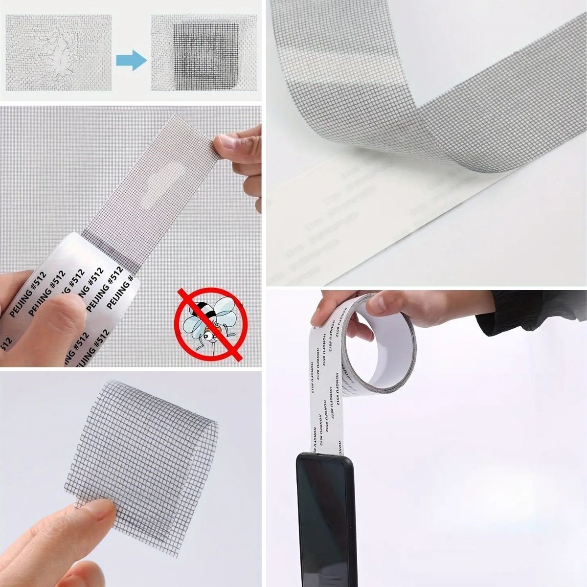 Güçlü Yapışkanlı Pencere Tamir Bandı, Böcek Önleyici Yama Bandı 2 mt x 5 cm (4707) Güçlü Yapışkanlı Pencere Tamir Bandı, Böcek Önleyici Yama Bandı 2 mt x 5 cm (4707)