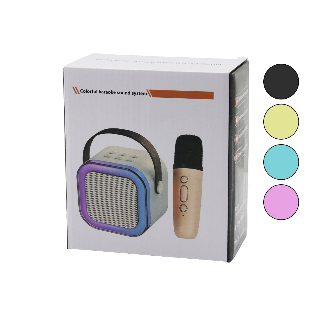 KARAOKE MİKROFONLU WİRELESS HOPARLÖR - SPEAKER IŞIKLI USB ŞARJLI DC 5V - TF - AUX K-12 (4707) KARAOKE MİKROFONLU WİRELESS HOPARLÖR - SPEAKER IŞIKLI USB ŞARJLI DC 5V - TF - AUX K-12 (4707)