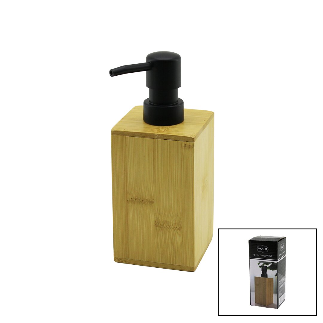 KARE AHŞAP BAMBU SIVI SABUNLUK SİYAH PLASTİK POMPA 7 X 7CM - Y: 12CM (4707) KARE AHŞAP BAMBU SIVI SABUNLUK SİYAH PLASTİK POMPA 7 X 7CM - Y: 12CM (4707)