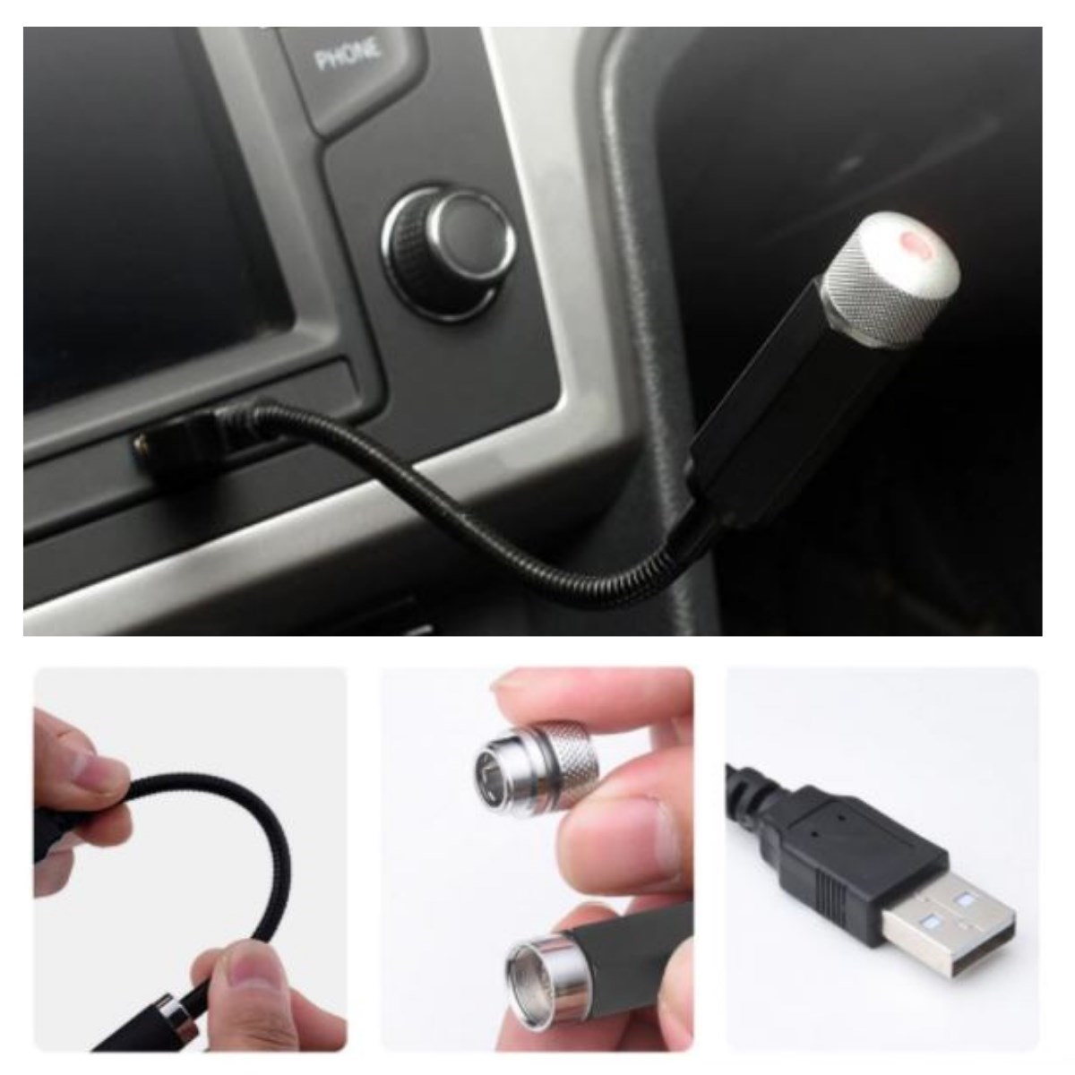 Kırmızı Ayak Altı Tavan Led Araç içi Aydınlatma Oto Araba İç Disko Ayarlanır USB Lamba Işık (4707) Kırmızı Ayak Altı Tavan Led Araç içi Aydınlatma Oto Araba İç Disko Ayarlanır USB Lamba Işık (4707)