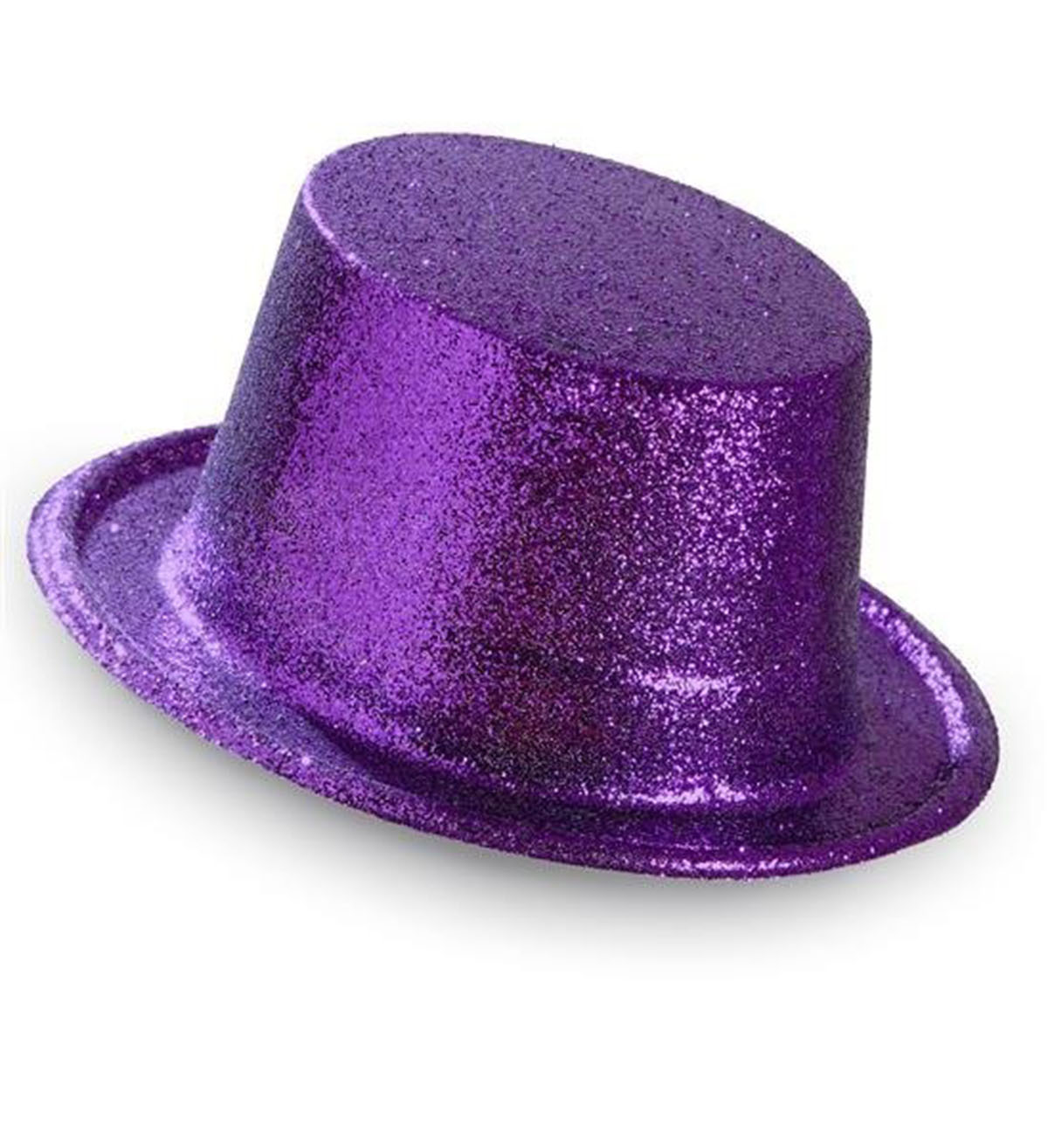 Koyu Mor Renk Violet Parıltılı Simli Fötr Silindir Parti Şapkası (4707) Koyu Mor Renk Violet Parıltılı Simli Fötr Silindir Parti Şapkası (4707)