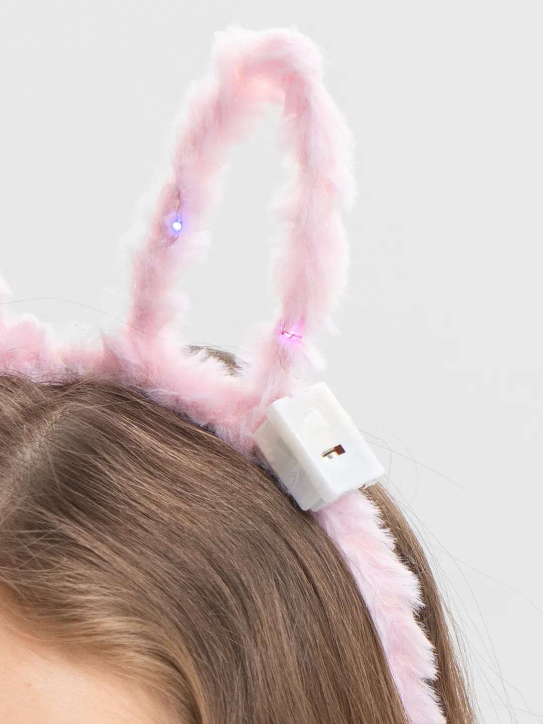 Led Işıklı Peluş Pofuduk Tavşan Kulak Tavşan Taç Pembe 17X23 cm (4707) Led Işıklı Peluş Pofuduk Tavşan Kulak Tavşan Taç Pembe 17X23 cm (4707)