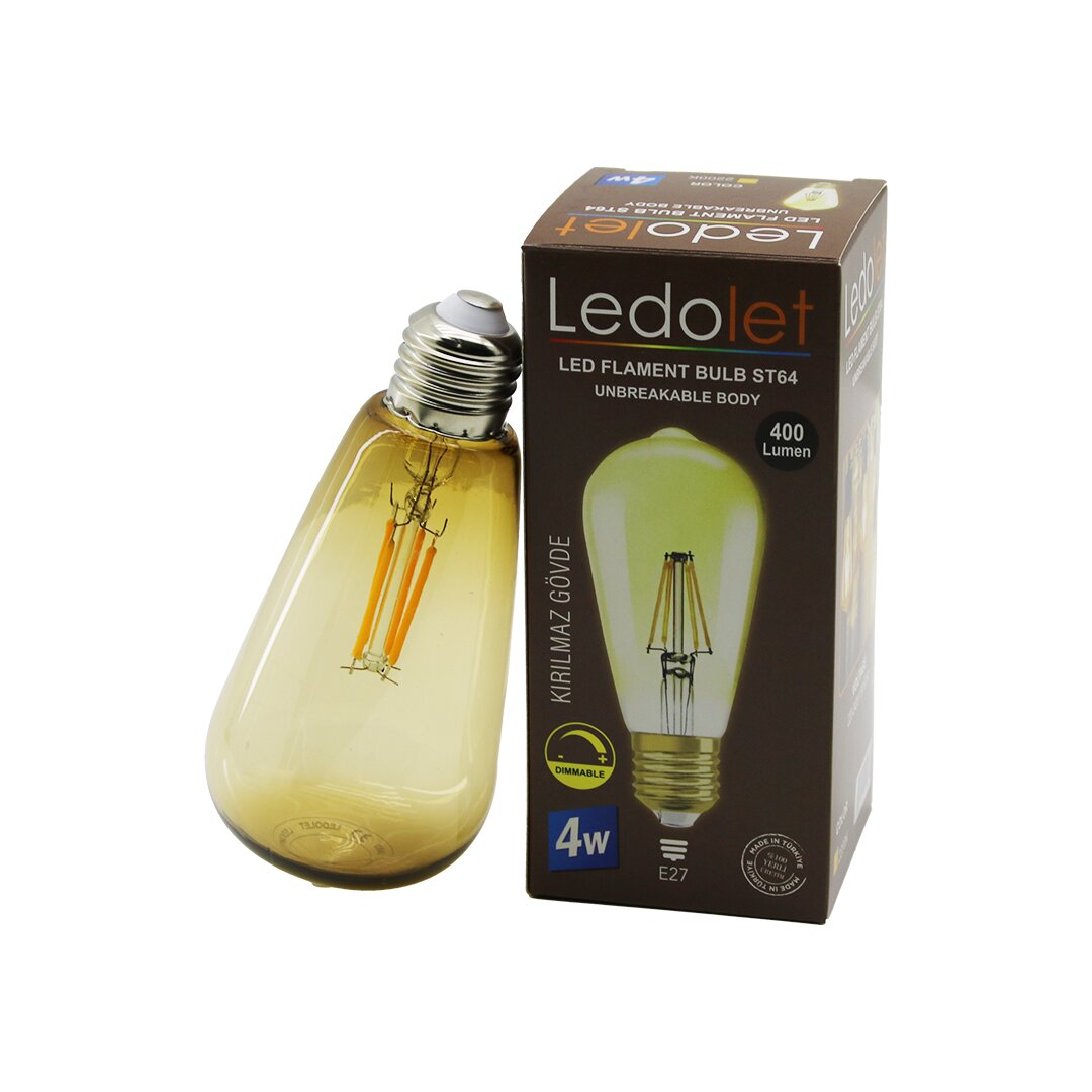 LEDOLET ST-064 4W - E27 RUSTİK AMPUL 400LUMEN (4707) LEDOLET ST-064 4W - E27 RUSTİK AMPUL 400LUMEN (4707)
