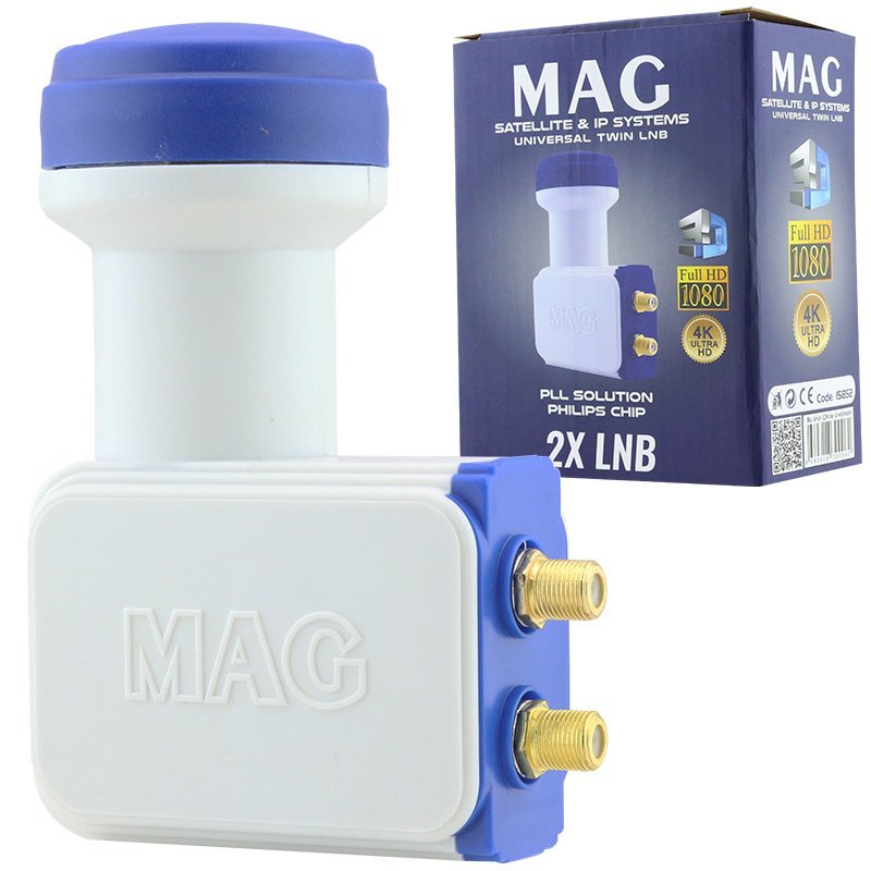 MAG ÇİFTLİ TWİN LNB ALTIN UÇLU PHILIPS CHİP 0.1DB (4707) MAG ÇİFTLİ TWİN LNB ALTIN UÇLU PHILIPS CHİP 0.1DB (4707)