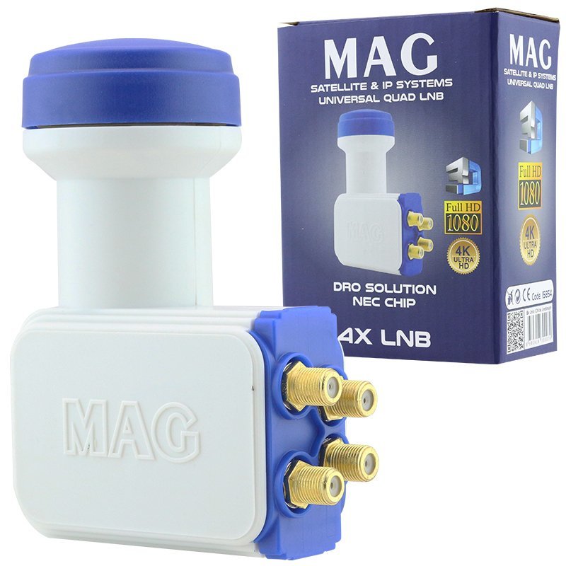 MAG DÖRTLÜ QUAD LNB ALTIN UÇLU NEC CHİP 0.1DB (4707) MAG DÖRTLÜ QUAD LNB ALTIN UÇLU NEC CHİP 0.1DB (4707)