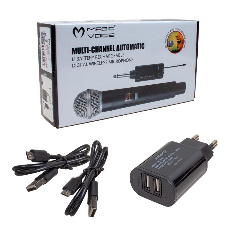 MAGICVOICE MV-19599 UHF KABLOSUZ YAKA MİKROFON (4707) MAGICVOICE MV-19599 UHF KABLOSUZ YAKA MİKROFON (4707)