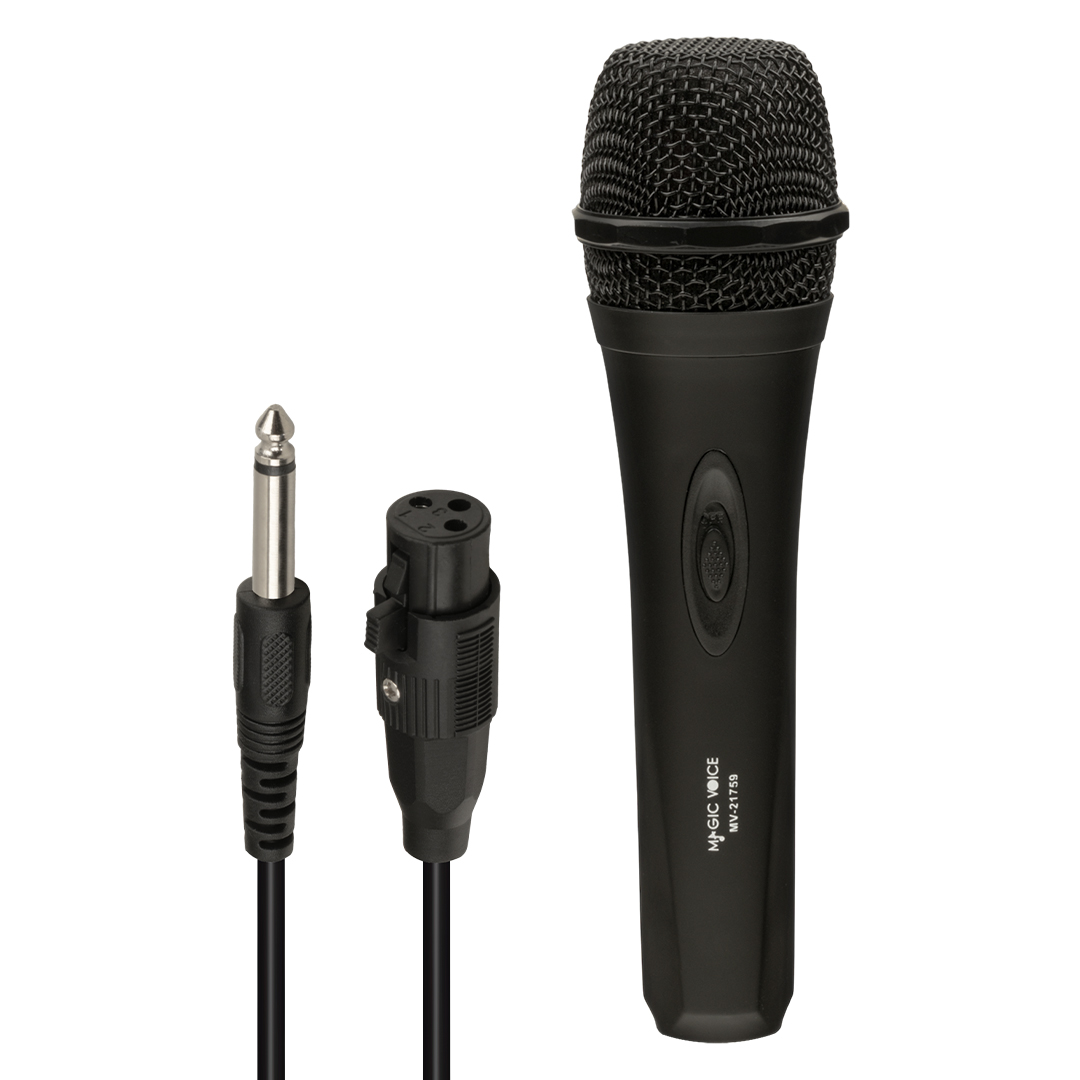MAGICVOICE MV-21759 DİNAMİK 3 METRE KABLOLU EL MİKROFONU (4707) MAGICVOICE MV-21759 DİNAMİK 3 METRE KABLOLU EL MİKROFONU (4707)