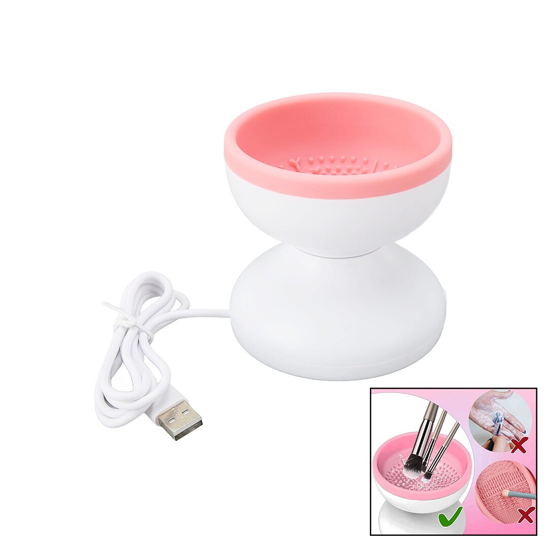 MAKEUP BRUSH CLEANER MAKYAJ FIRÇA TEMİZLEME MAKİNESİ USB ÇALIŞMA - SİLİKON TIRTIKLI HAZNE (4707) MAKEUP BRUSH CLEANER MAKYAJ FIRÇA TEMİZLEME MAKİNESİ USB ÇALIŞMA - SİLİKON TIRTIKLI HAZNE (4707)