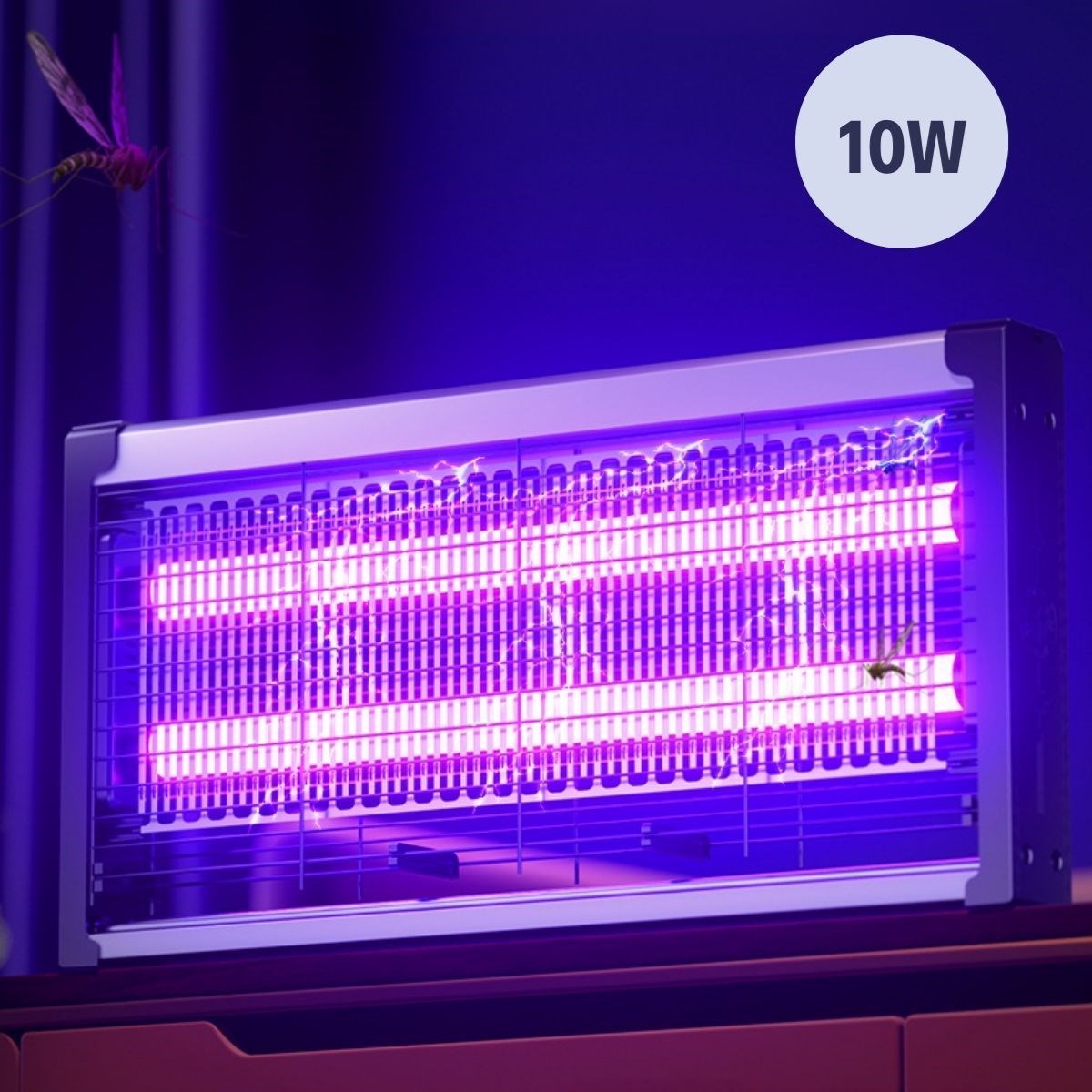 Masaüstü veya Duvara Asılabilen 10W Uzun Enli Sessiz Sinek Öldürücü UV Mor Işıklı Makina (4707) Masaüstü veya Duvara Asılabilen 10W Uzun Enli Sessiz Sinek Öldürücü UV Mor Işıklı Makina (4707)