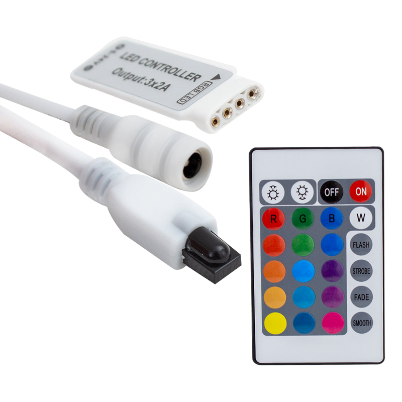 MİNİ 24 TUŞLU 5 VOLT - 12 VOLT - 24 VOLT - 3.2 AMPER KUMANDALI RGB LED KONTROL CİHAZI (4707) MİNİ 24 TUŞLU 5 VOLT - 12 VOLT - 24 VOLT - 3.2 AMPER KUMANDALI RGB LED KONTROL CİHAZI (4707)