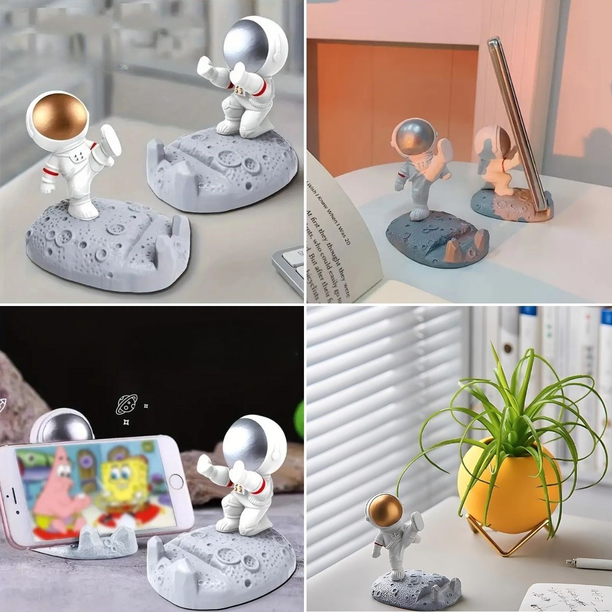 Mini Astronot Model Telefon ve Tablet Tutucu Standı (4707) Mini Astronot Model Telefon ve Tablet Tutucu Standı (4707)