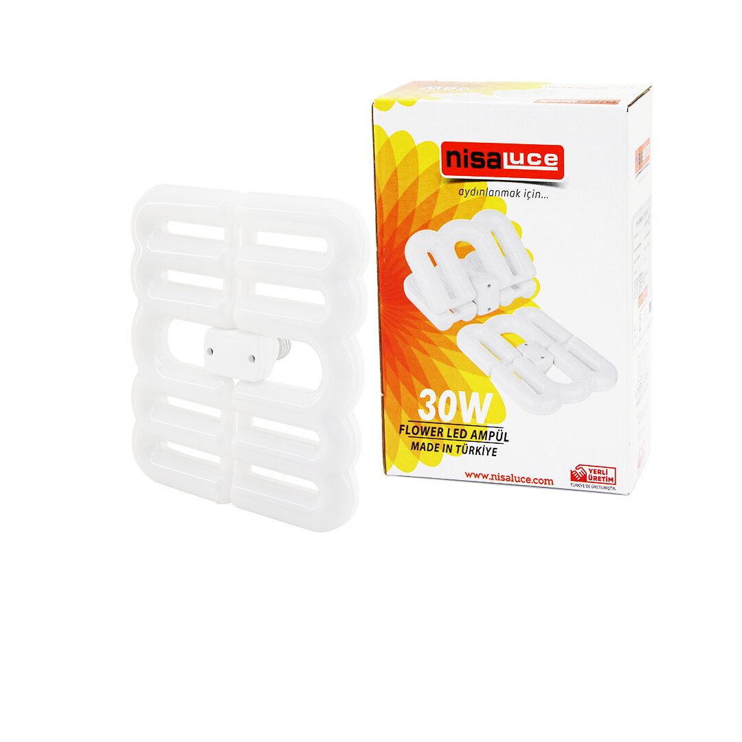NİSALUCE EAMP-096/B 30W - E27FLOWER KATLANIR- 4B ŞEKİL16X21CMBEYAZ LED LAMBA AMPUL 2700LÜMEN- 6500K (4707) NİSALUCE EAMP-096/B 30W - E27FLOWER KATLANIR- 4B ŞEKİL16X21CMBEYAZ LED LAMBA AMPUL 2700LÜMEN- 6500K (4707)