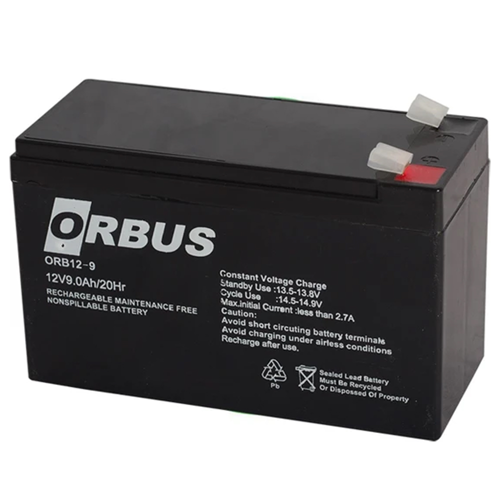 ORBUS 12 VOLT - 9 AMPER AKÜ (150 X 65 X 90 MM) (4707) ORBUS 12 VOLT - 9 AMPER AKÜ (150 X 65 X 90 MM) (4707)