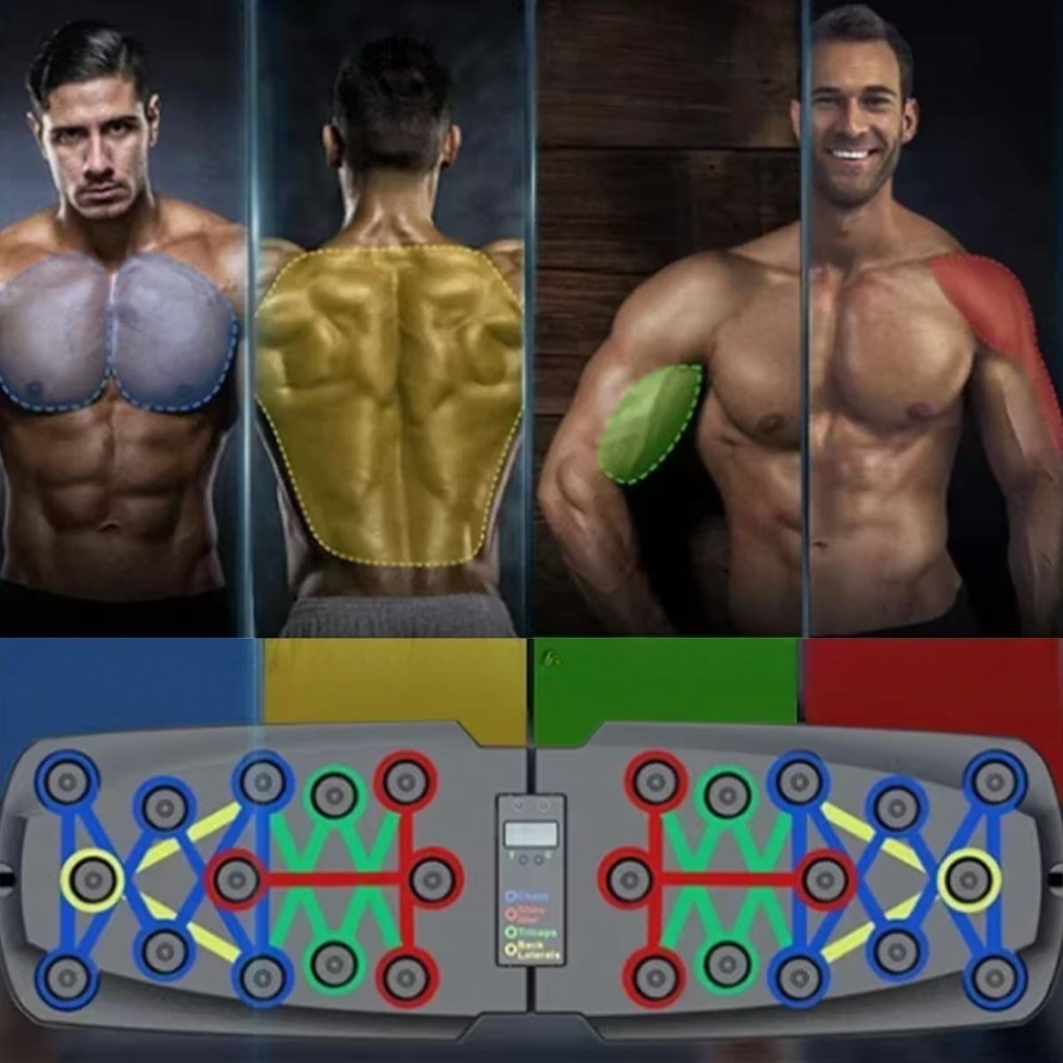 Otomatik Sayımlı Katlanabilir İpli Şınav Fitness Tahtası (4707) Otomatik Sayımlı Katlanabilir İpli Şınav Fitness Tahtası (4707)